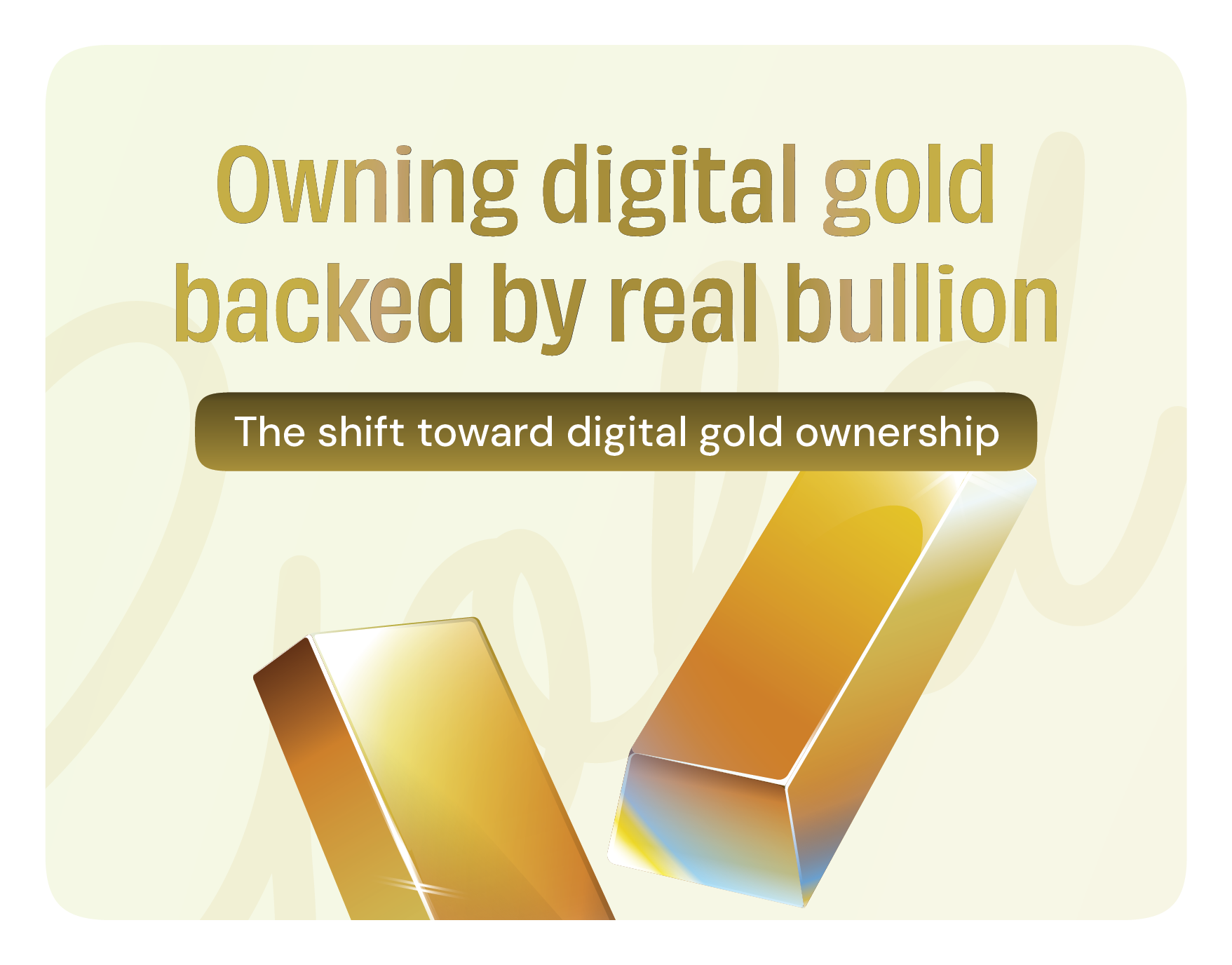 Own gold digitally while holding real physical bullion | How it works