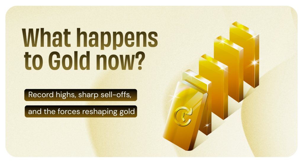Gold market volatility as prices surge past records and pull back amid global economic uncertainty.